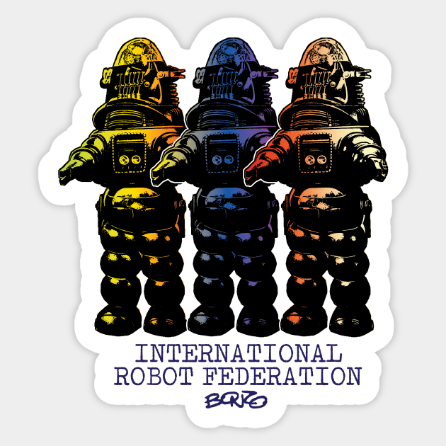 Robot Federation-2 Sticker by BonzoTee